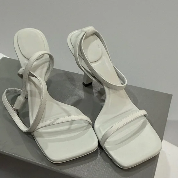 Balenciaga White Strappy Heels - Picture 3 of 5